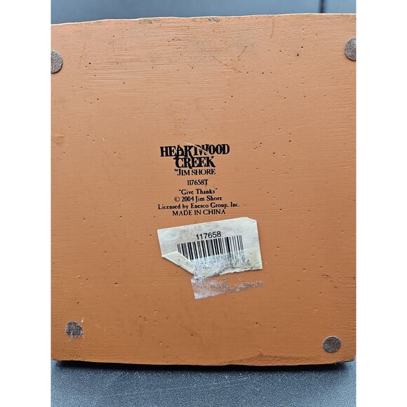 Jim Shore Bounty & Give Thanks Thanksgiving Pilgrim Figurines 2004 Vintage - Picture 3 of 6